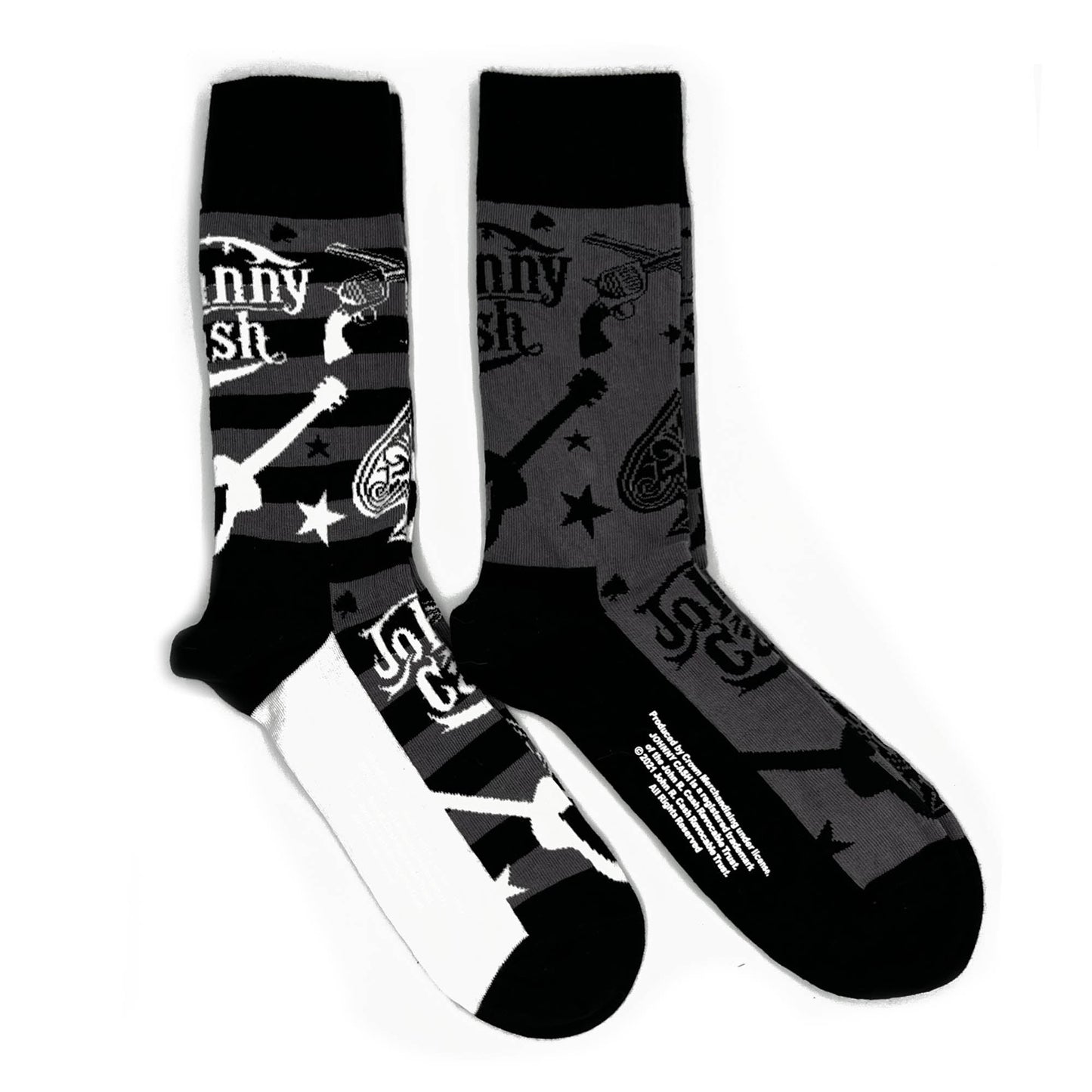 Johnny Cash | Official Socks 2 Pack | Adult US 8-12, EU 41-46, UK 7-11