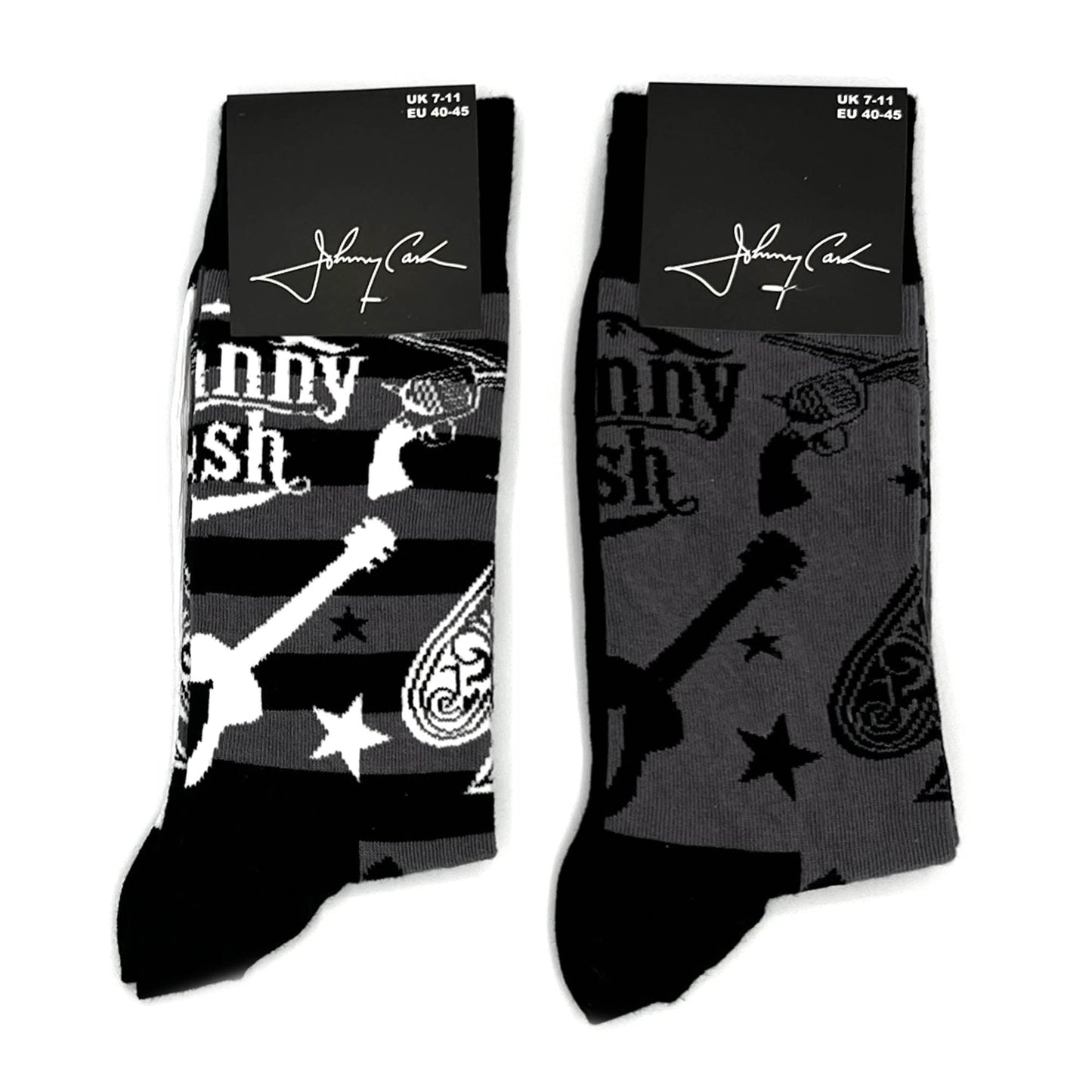 Johnny Cash | Official Socks 2 Pack | Adult US 8-12, EU 41-46, UK 7-11