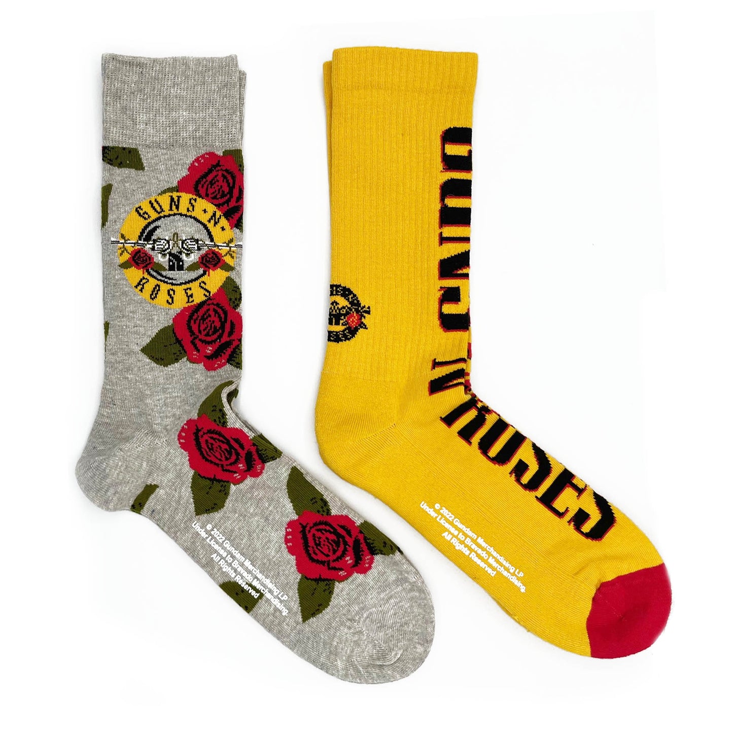 Guns N' Roses | Official Socks 2 Pack | Adult US 8-12, EU 41-46, UK 7-11
