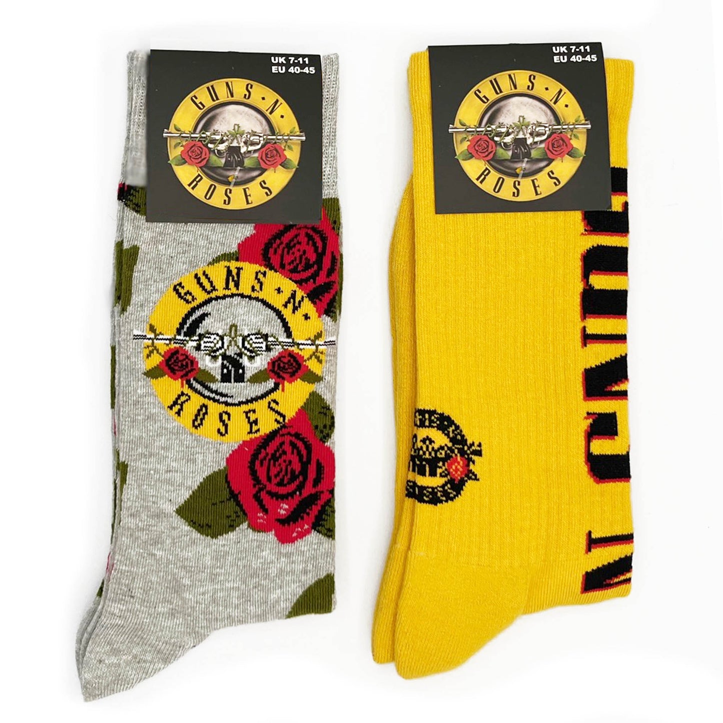 Guns N' Roses | Official Socks 2 Pack | Adult US 8-12, EU 41-46, UK 7-11