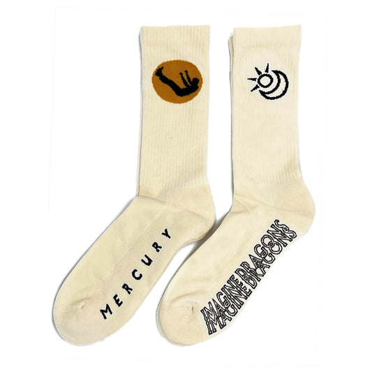 Imagine Dragons | Official Socks 2 Pack | Adult US 8-12, EU 41-46, UK 7-11