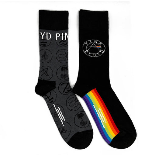 Pink Floyd | Official Socks 2 Pack | Adult US 8-12, EU 41-46, UK 7-11