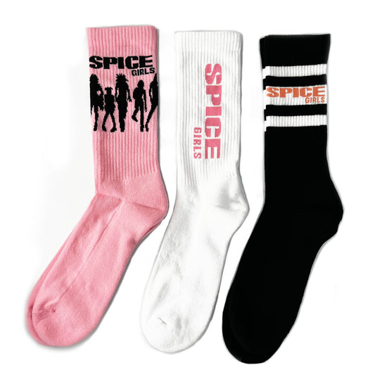Spice Girls | Official Socks 2 Pack | Adult US 8-12, EU 41-46, UK 7-11