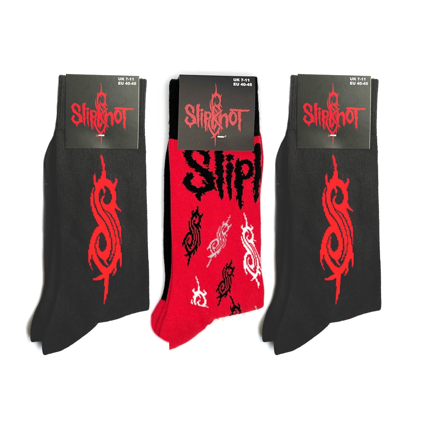 Slipknot | Official Socks 3 Pack | Adult US 8-12, EU 41-46, UK 7-11