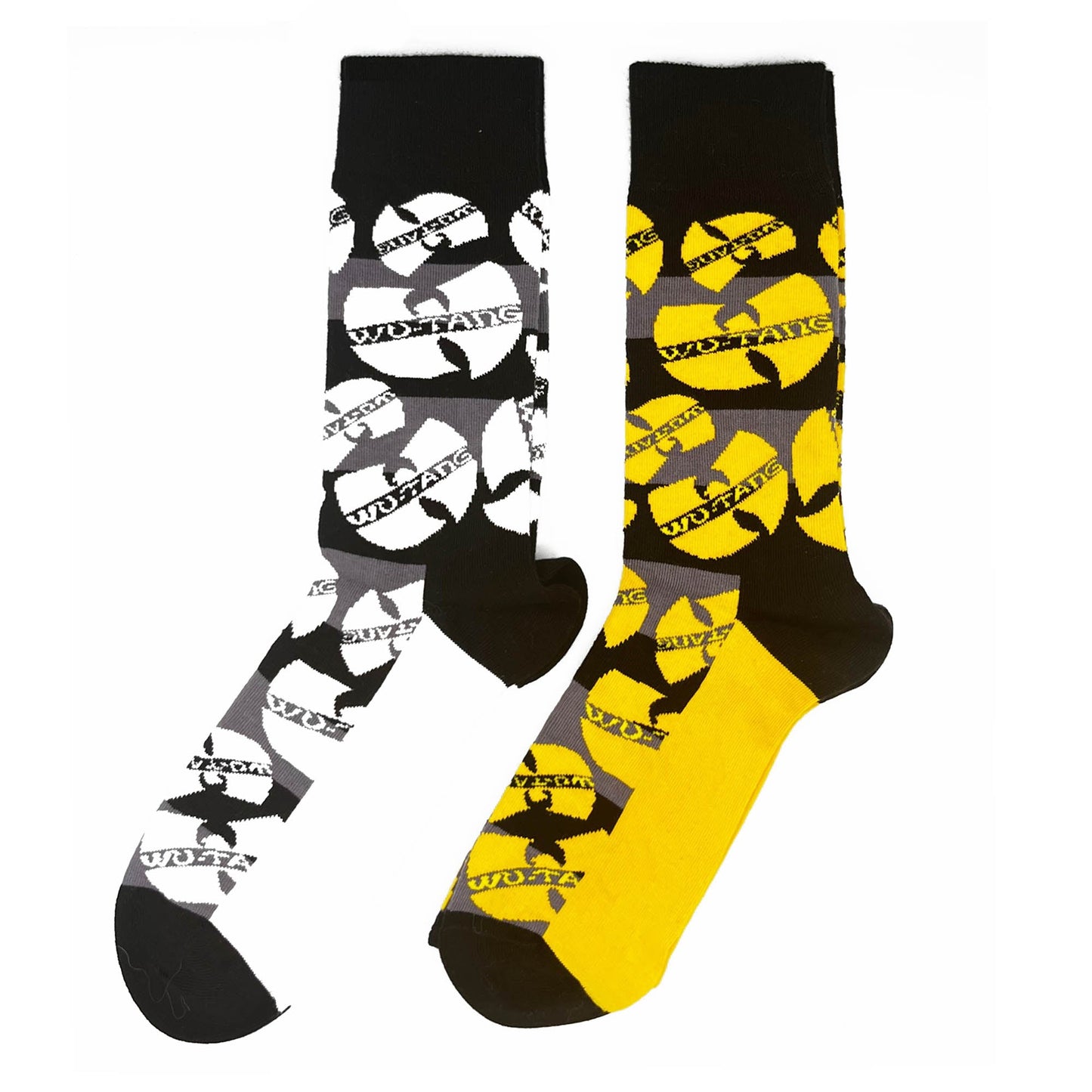 Wu-Tang Clan Socks Set | Official Socks 2 Pack | Adult US 8-12, EU 41-46, UK 7-11)