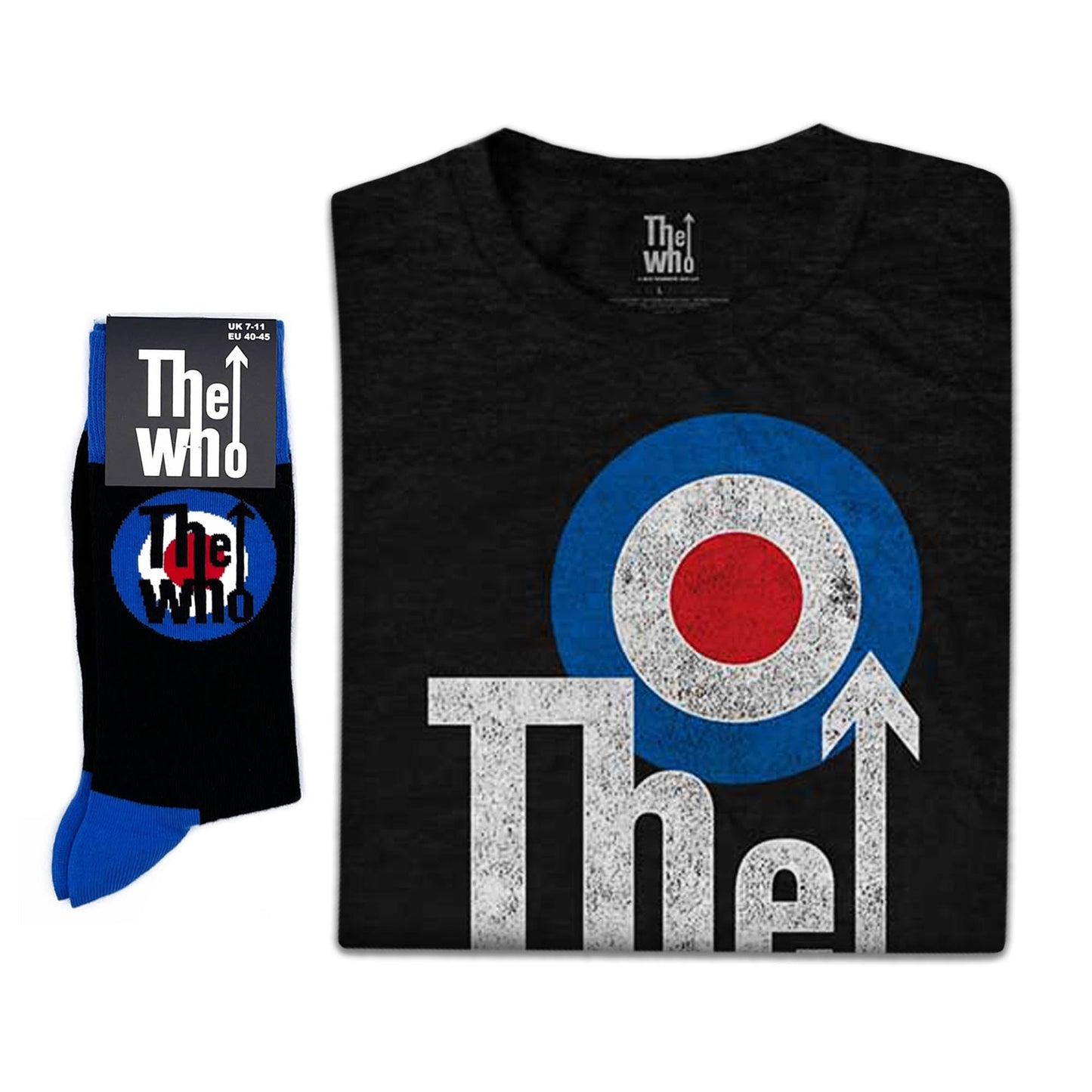The Who Unisex T-Shirt: Elevated Target & socks - Gift set