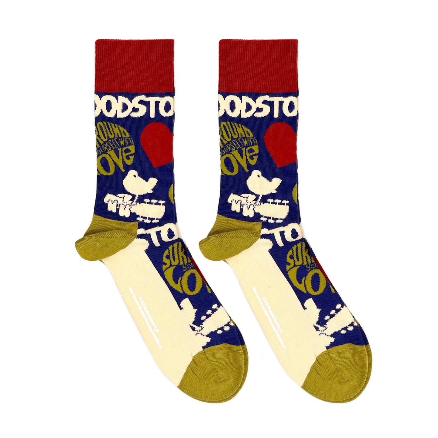 Woodstock Unisex T-Shirt: Flag & Socks - Gift set