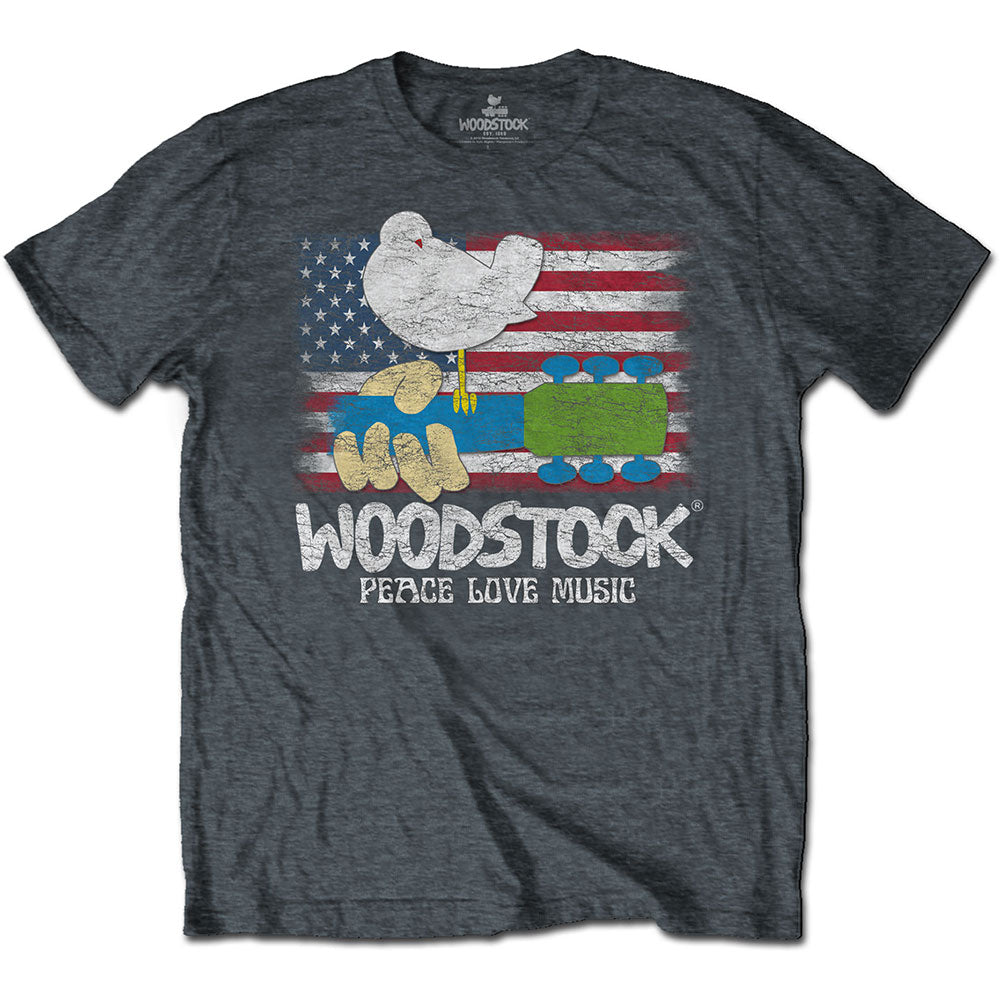 Woodstock Unisex T-Shirt: Flag & Socks - Gift set