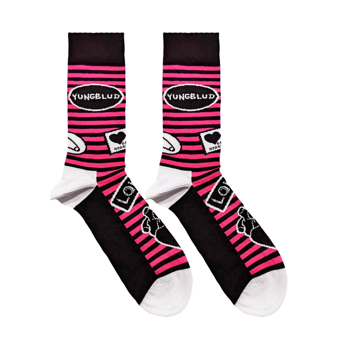Yungblud Unisex T-Shirt: Weird Track list (Eco-Friendly) & Socks - Gift set